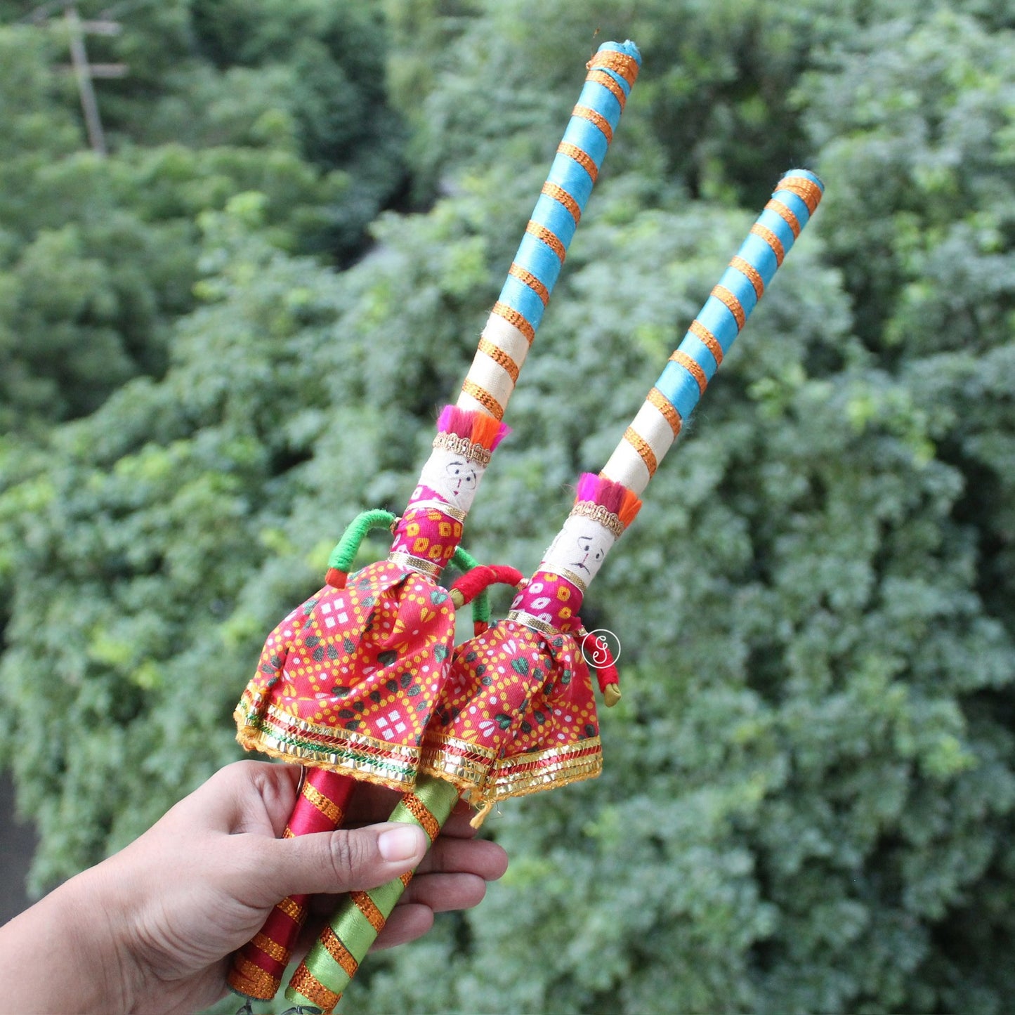 Handcrafted Wooden Dandiya Sticks