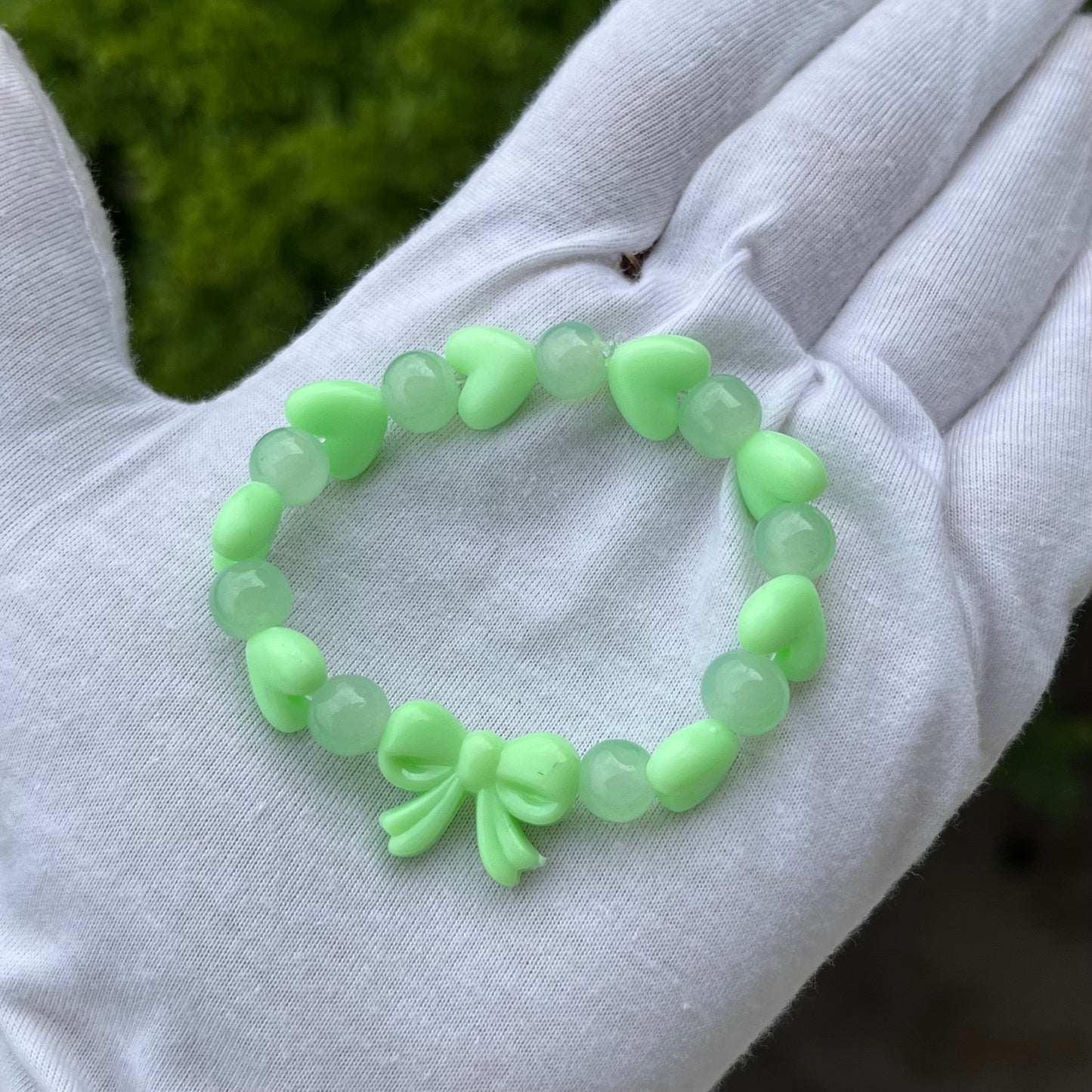 Cute Bow & Hearts Bracelet For Girls(set of 5)
