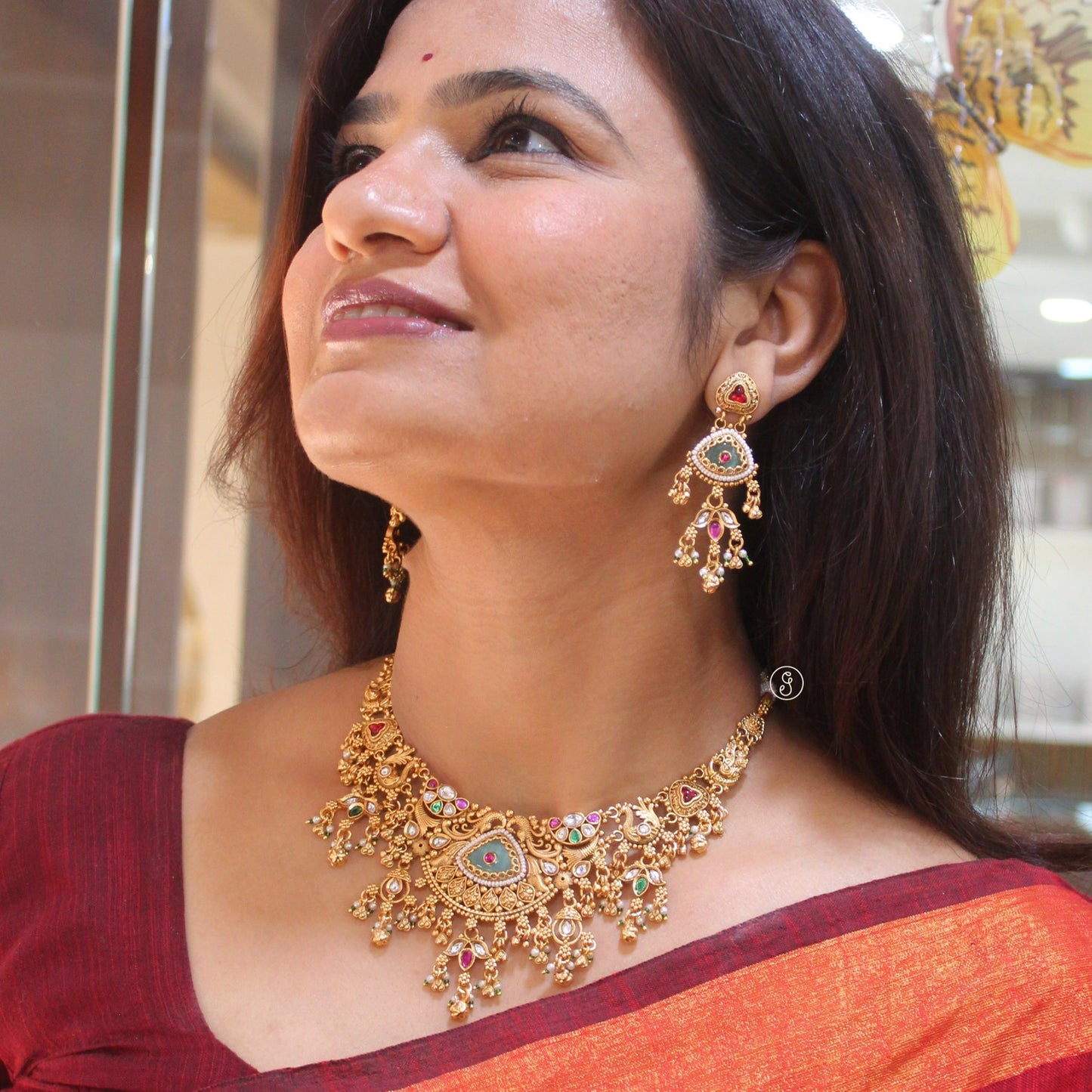 Heritage Gold-Like Kundan Choker Necklace Set