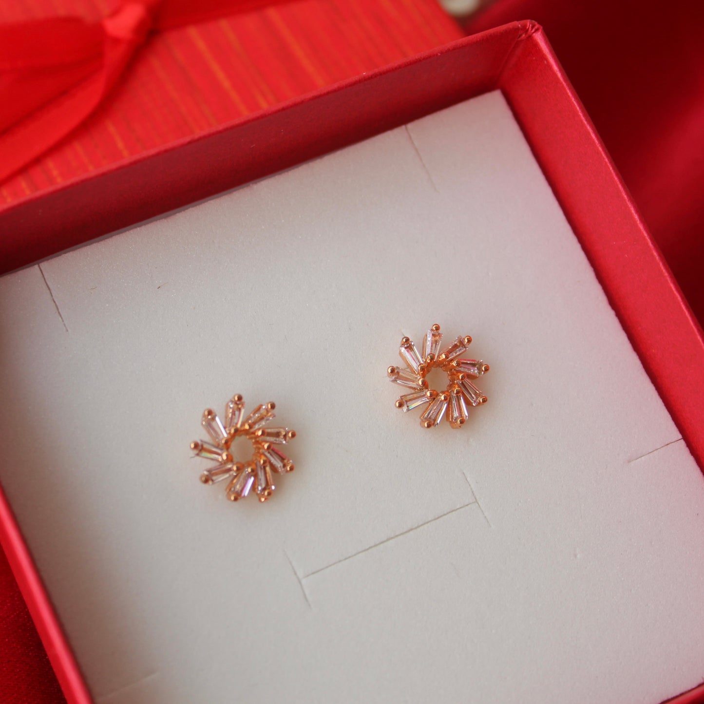 Rose Gold Ad Diamonds Mini Studs