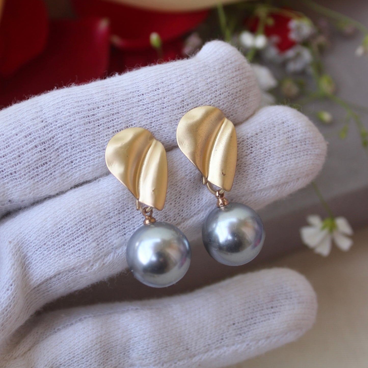 Golden & Silver Mini Studs Earrings