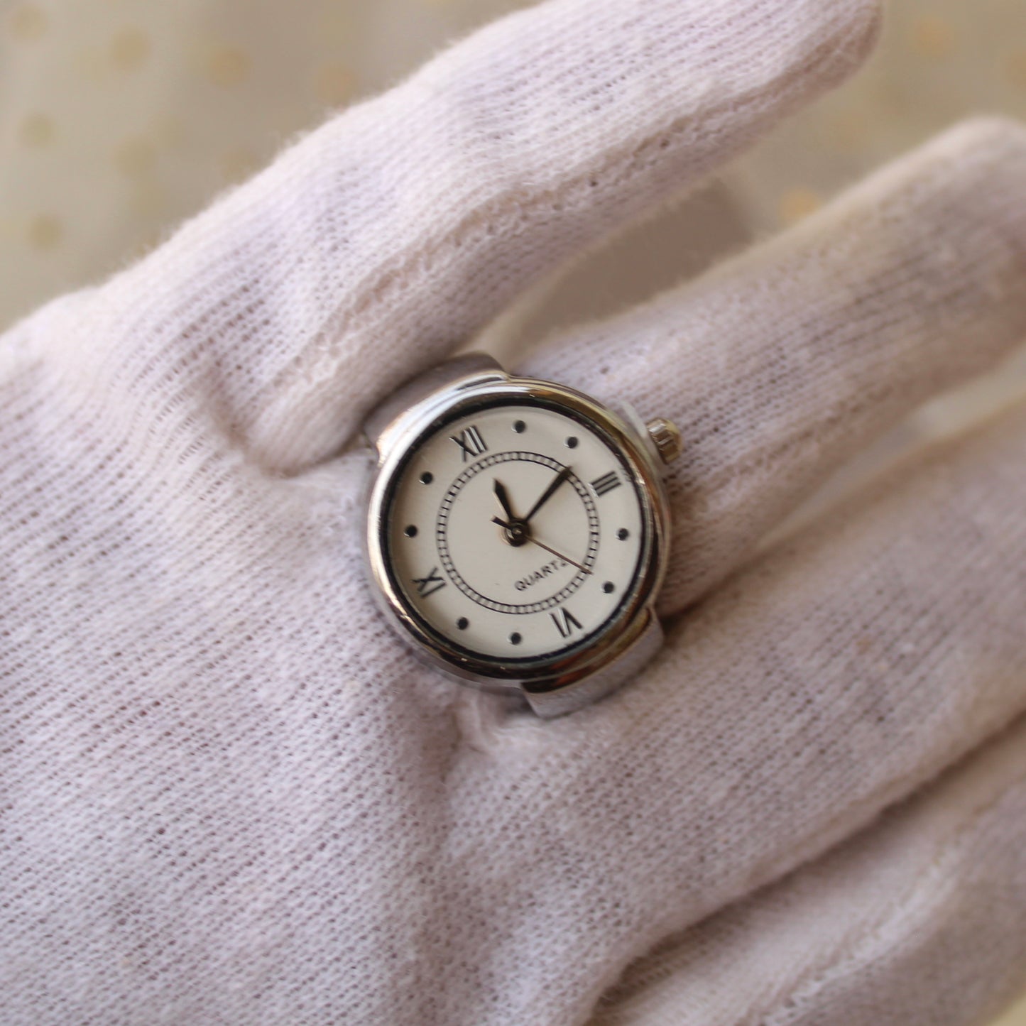 Super Stylish Silver Finger Ring Watch