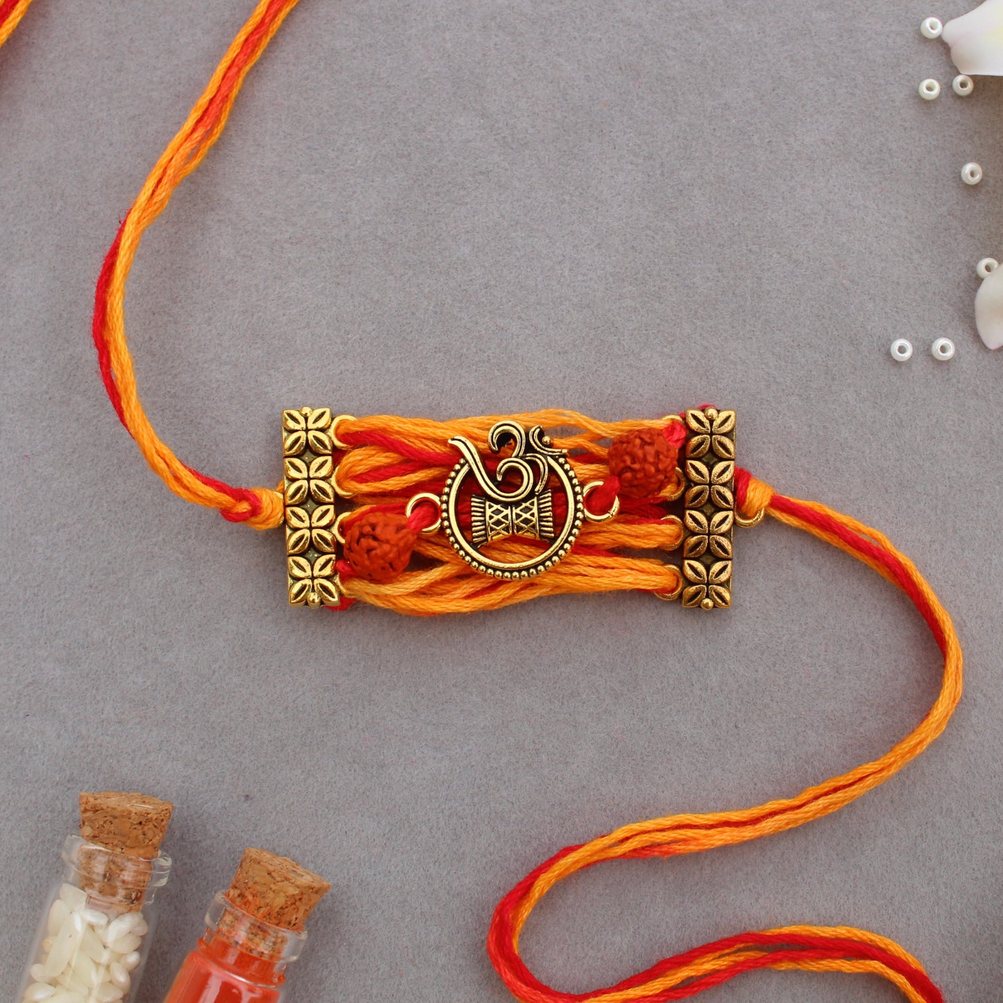 Handcrafted Divine Om Cotton Moli Rakhi