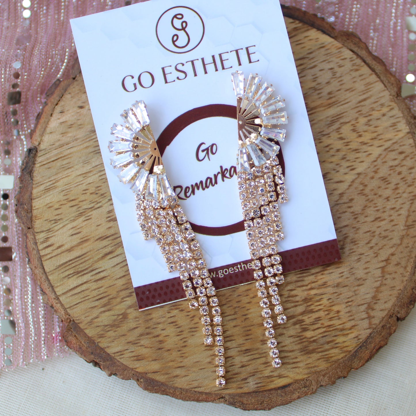 Sparkling AD Diamonds Designer Earrings