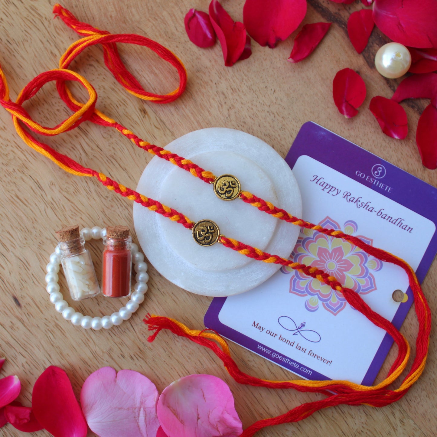 (Set of 2) OM Raksha Sutra Rakhi