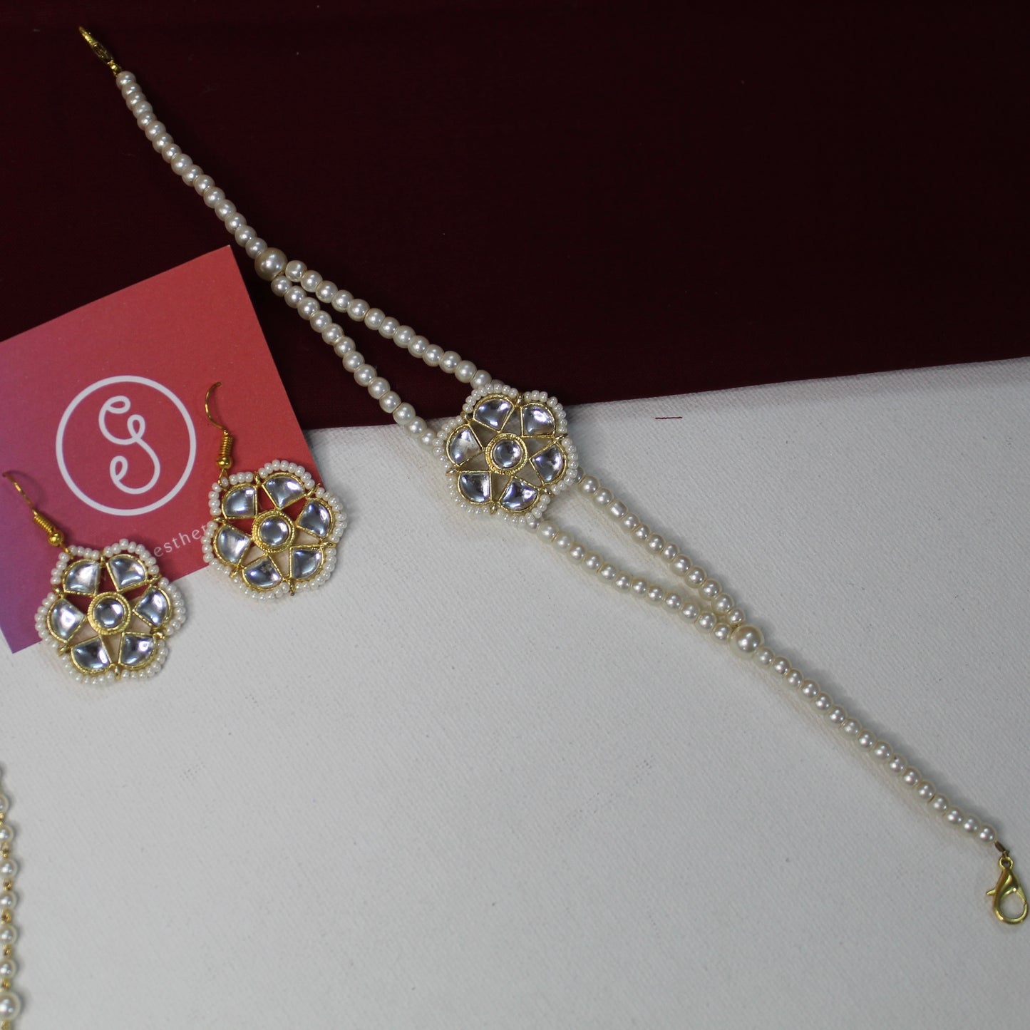 Anmol’s Kundan & Pearls Choker Necklace Set
