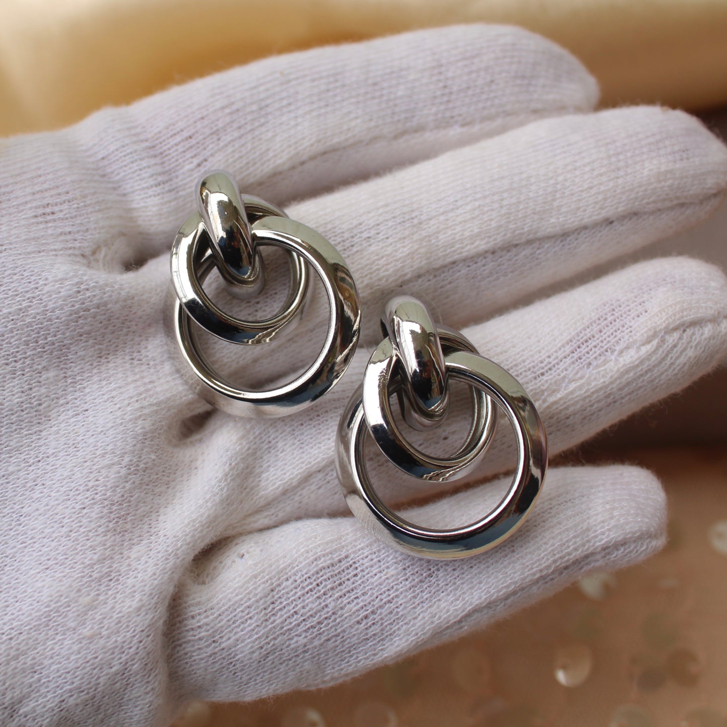 Stunning Silver Stainless Steel Studs