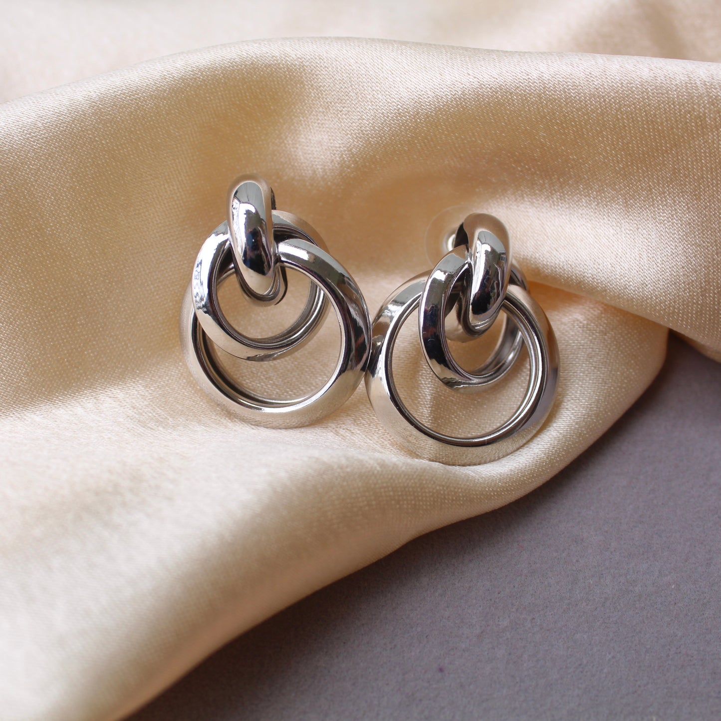 Stunning Silver Stainless Steel Studs