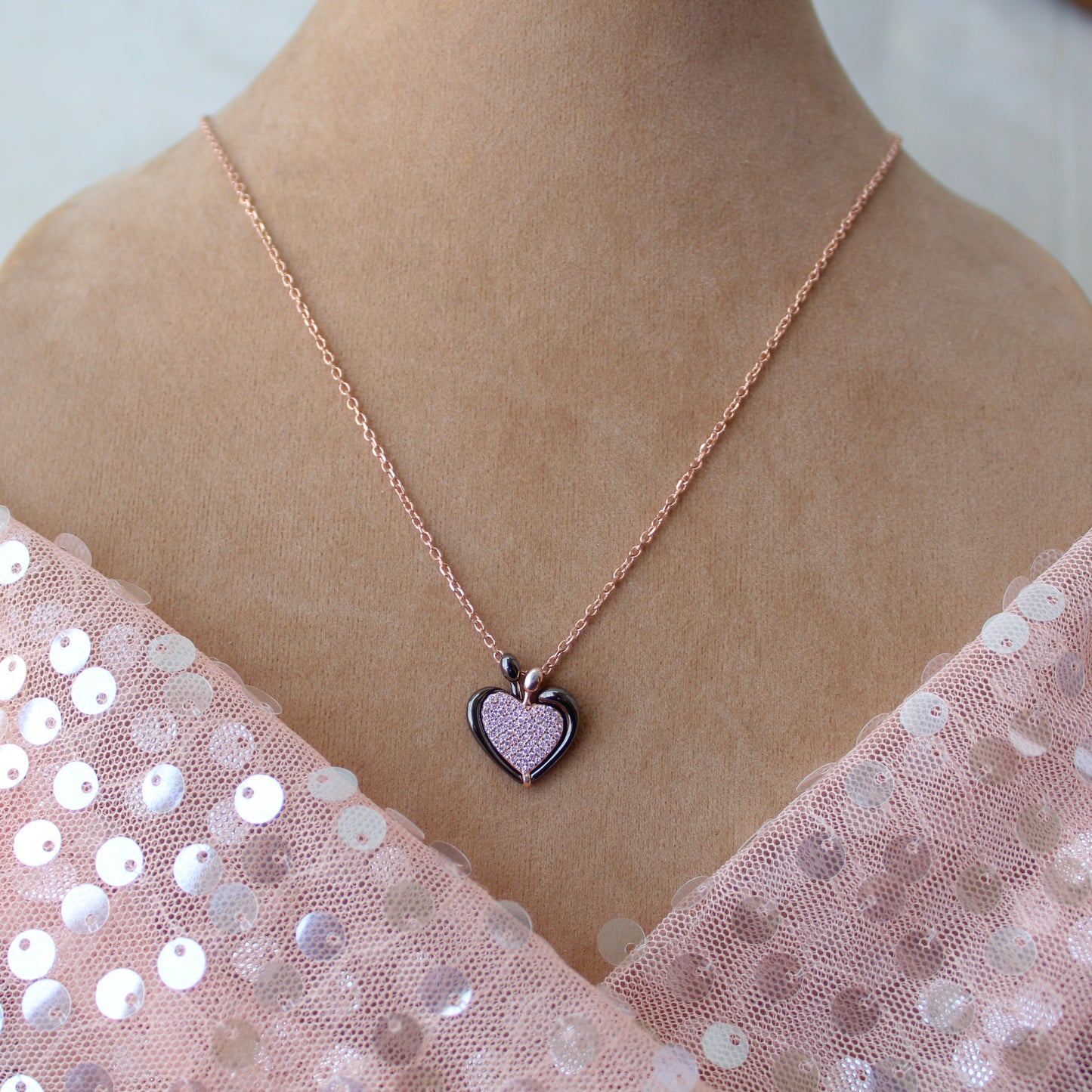 92.5 Pure Silver Chain With ‘ILU’ Hug Design Pendant