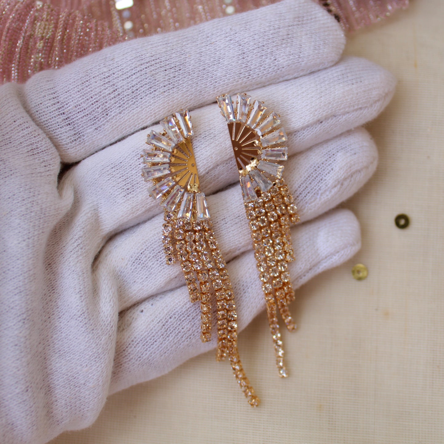 Sparkling AD Diamonds Designer Earrings