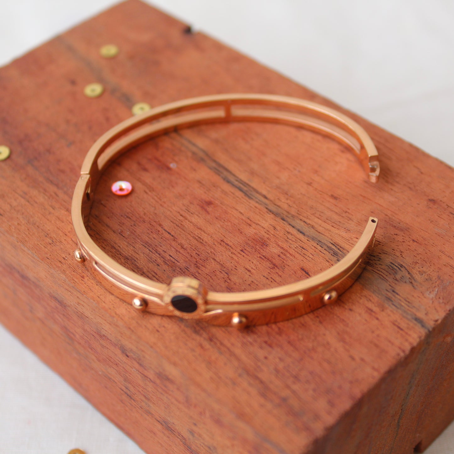 Rose Gold Toned Sleek Anti-Tarnish Bracelet