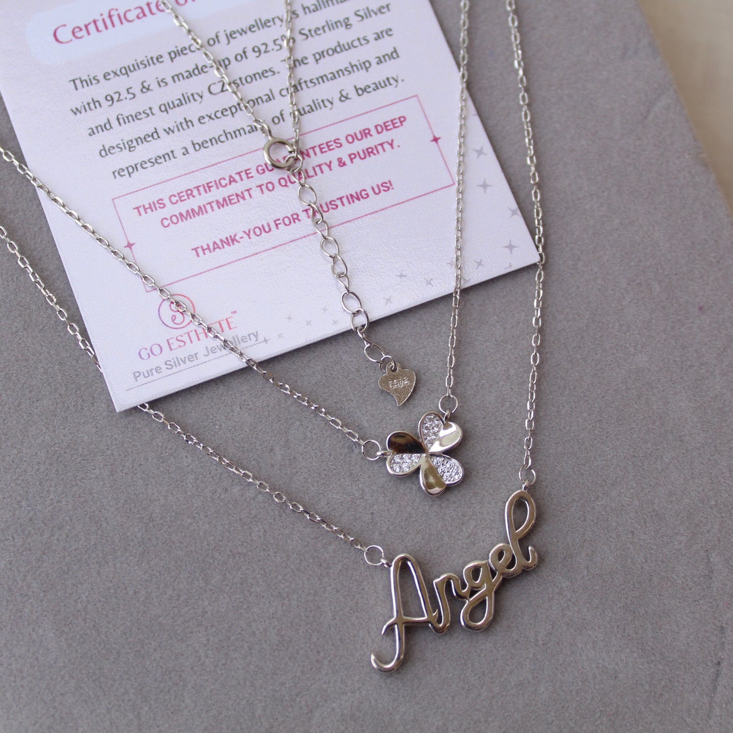92.5 Pure Silver Double Layered Chain