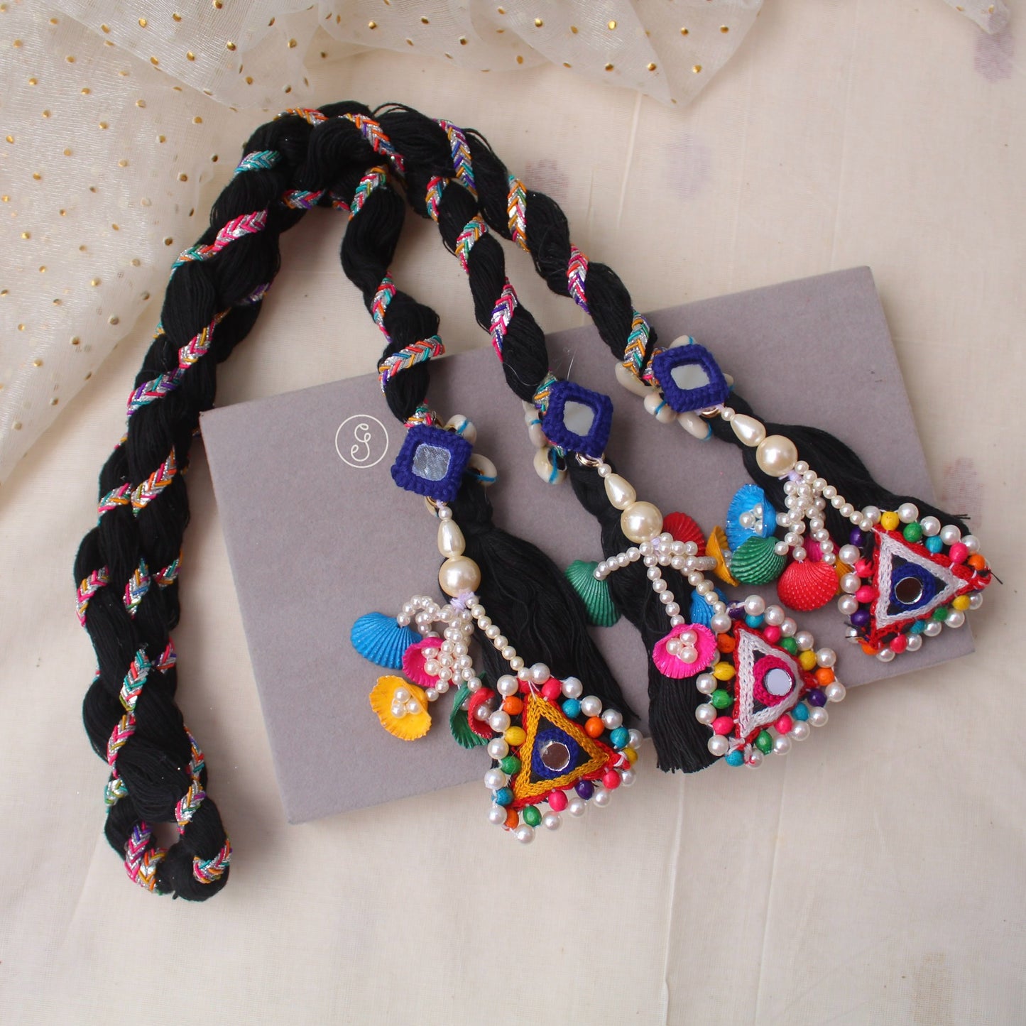 Fabulous Hair Paranda With Multicoloured Tassels