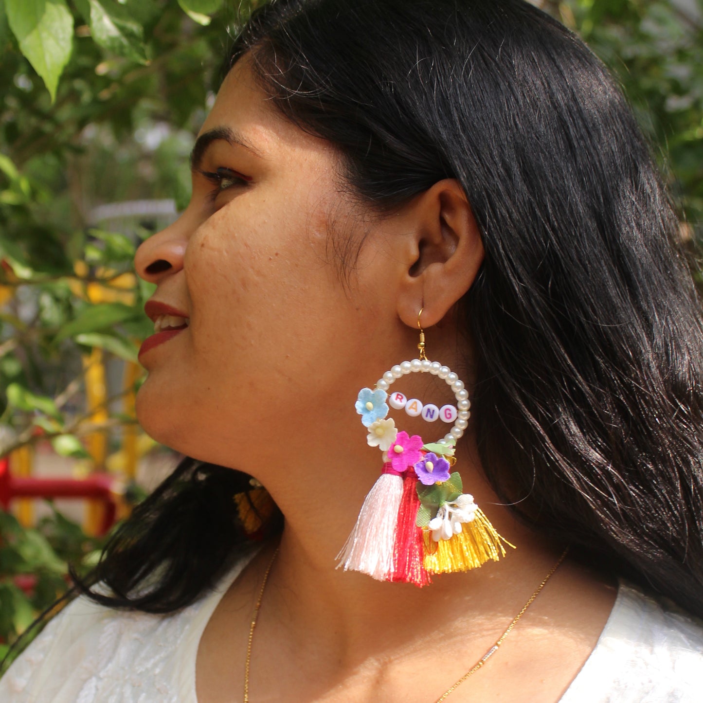 Charming ‘Rang’ Earrings With Beautiful Tassels
