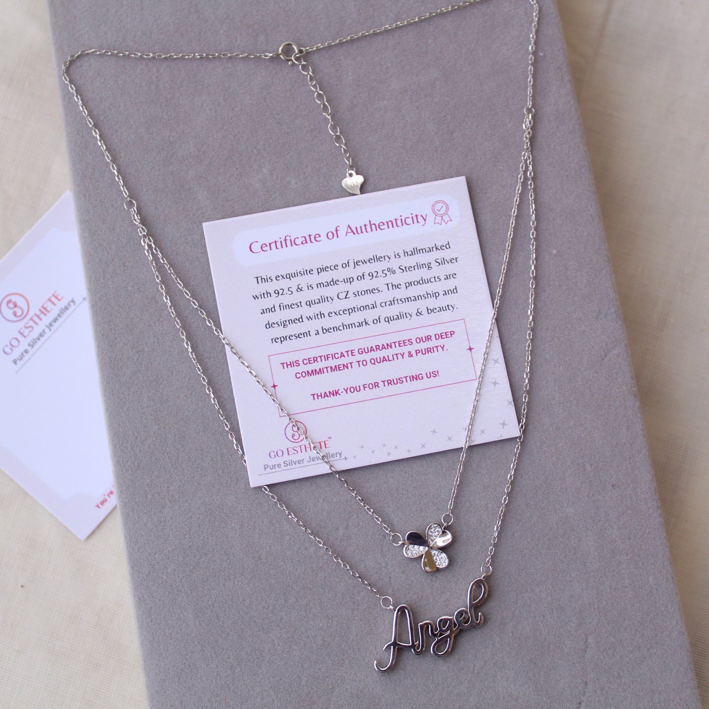 92.5 Pure Silver Double Layered Chain