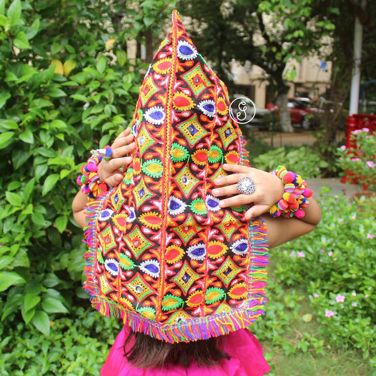 Colourful Gujarati Head-Gear/Topi (Random Designs)