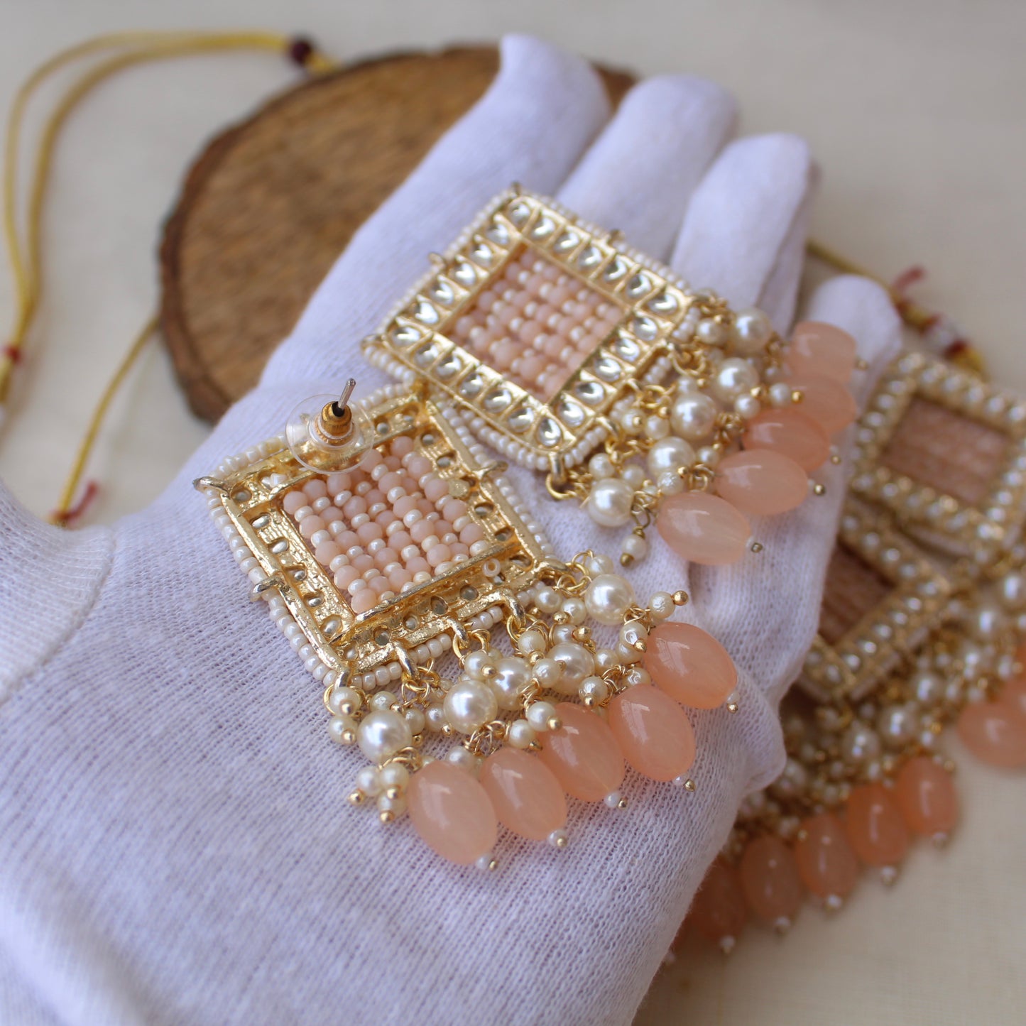 Pretty Peach Premium Hand Woven Set