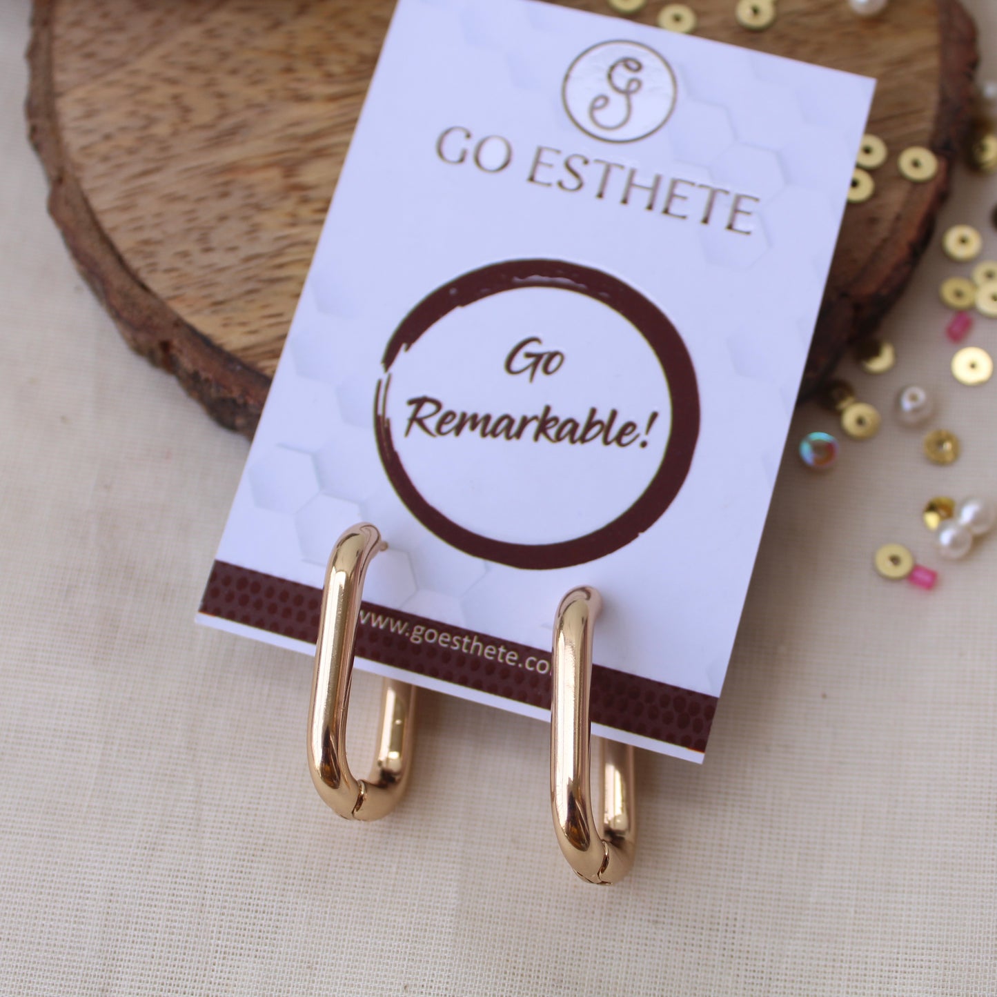 Celebs Special Golden Anti-Tarnish Hoops