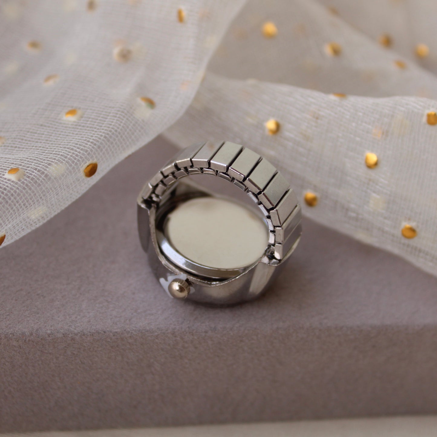 Super Stylish Silver Finger Ring Watch