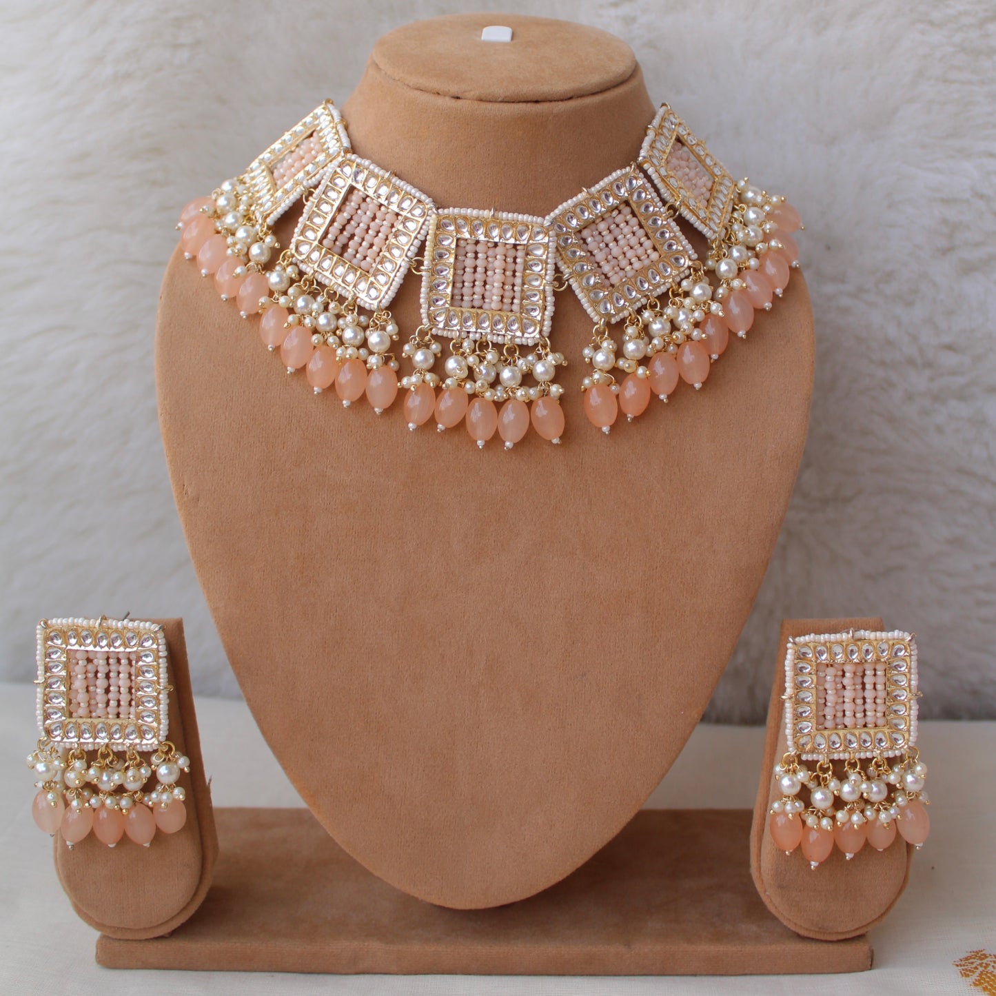 Pretty Peach Premium Hand Woven Set