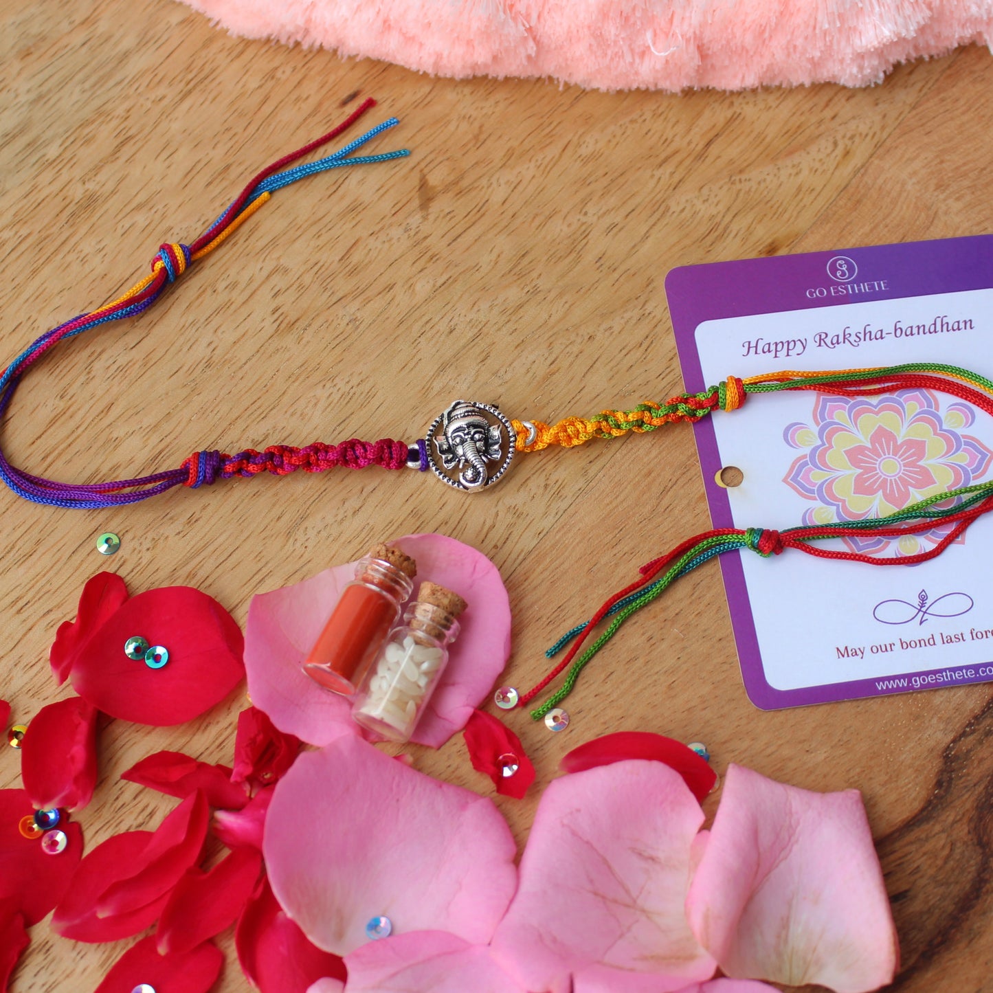 92.5 Pure Silver Lord Ganesha Rakhi