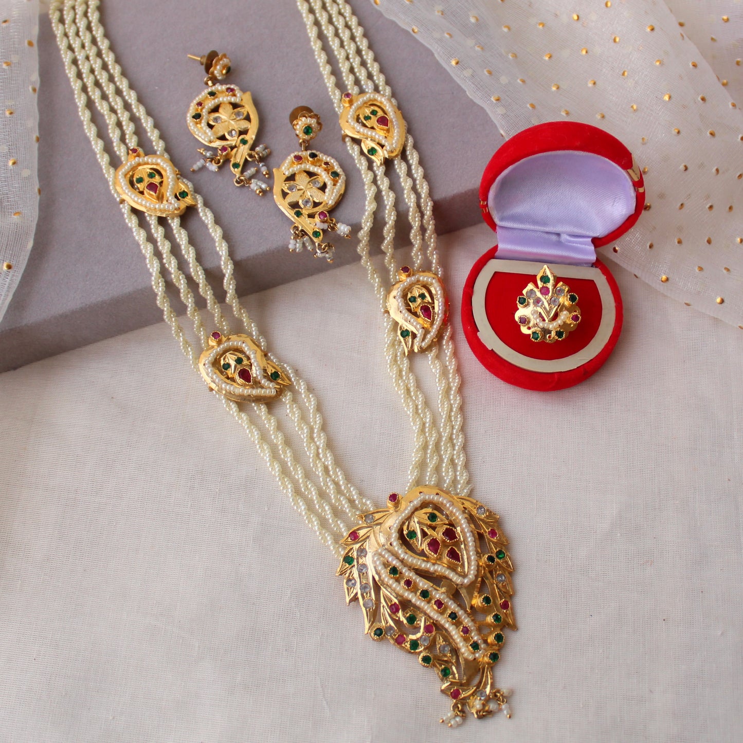 Handcrafted Heritage Pacchi Necklace Set