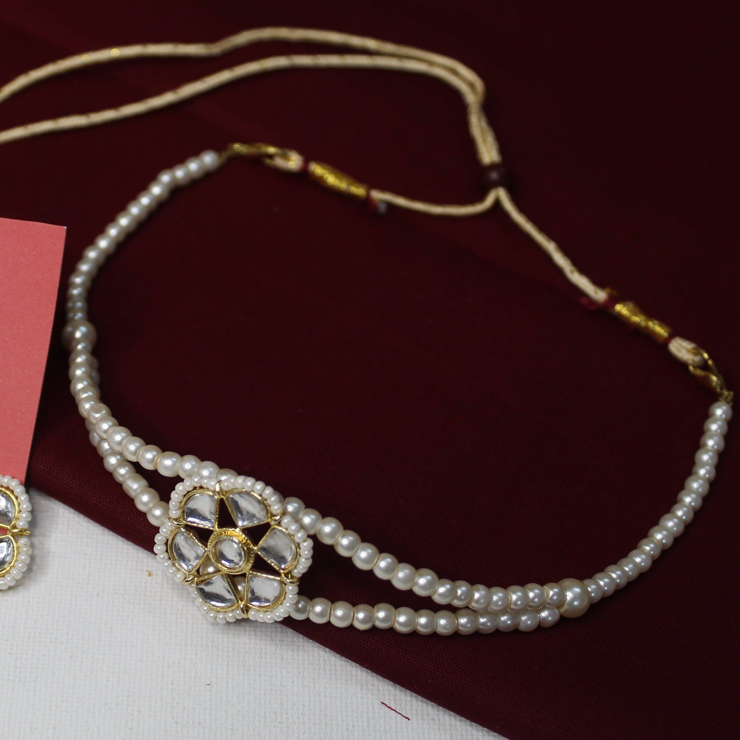 Anmol’s Kundan & Pearls Choker Necklace Set