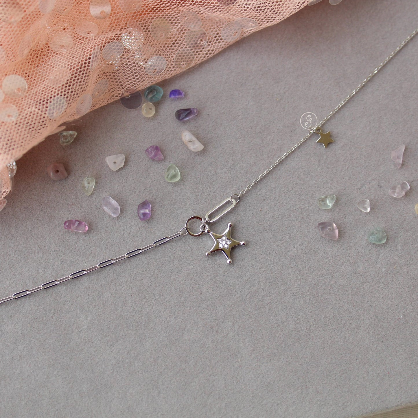 92.5 Pure Silver Chic Anklet With Star Charma