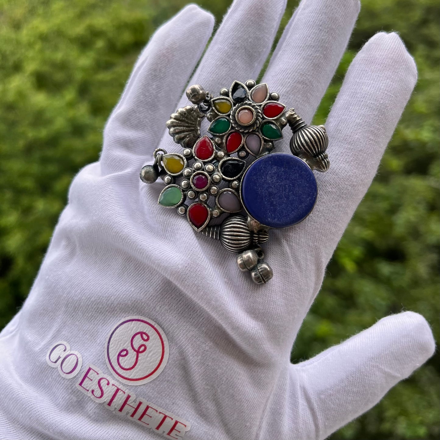 Multi-colour Stones Work Exclusive Ring