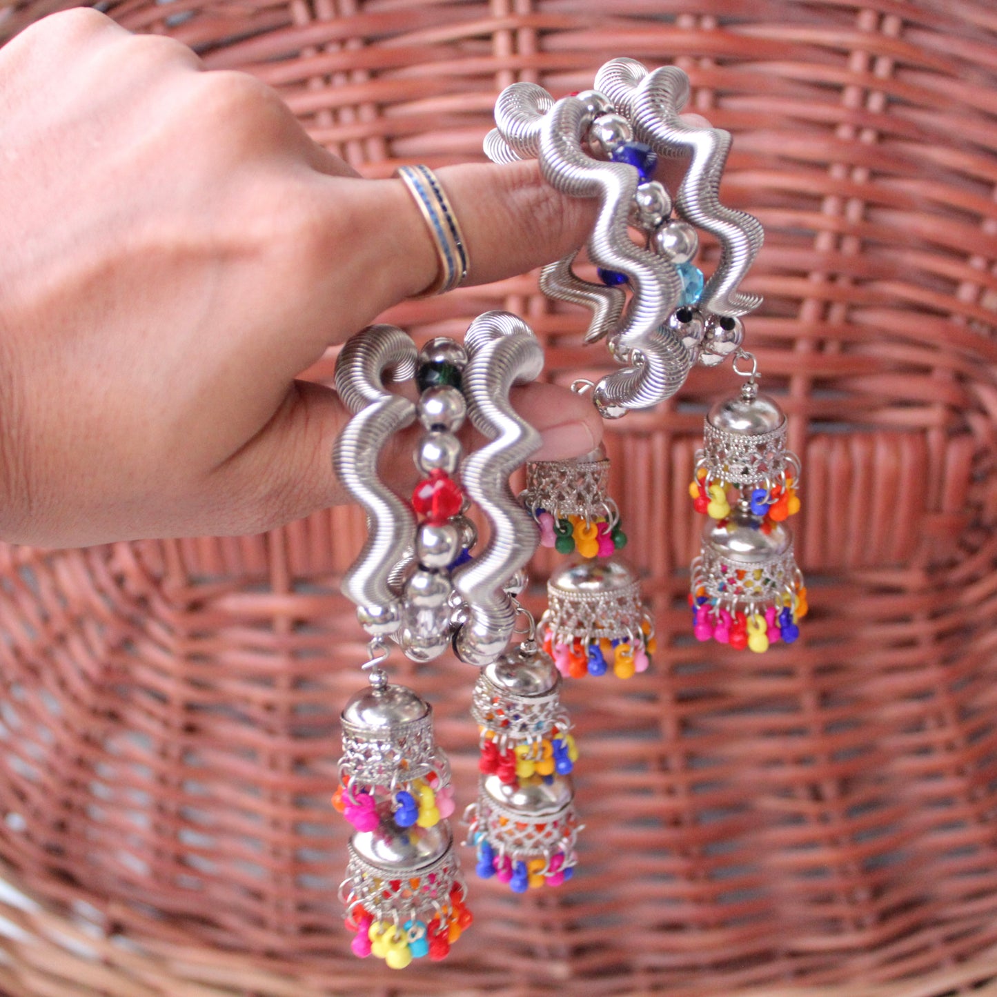 Pair of Spiral Design Bracelets For Kid Girls