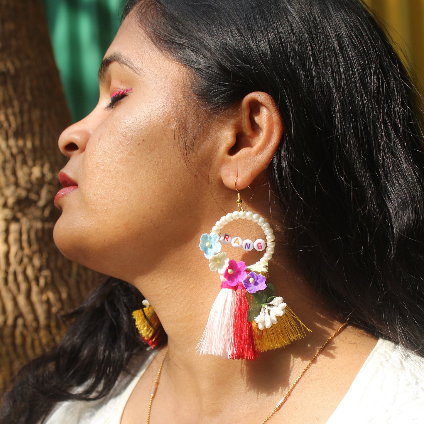 Charming ‘Rang’ Earrings With Beautiful Tassels