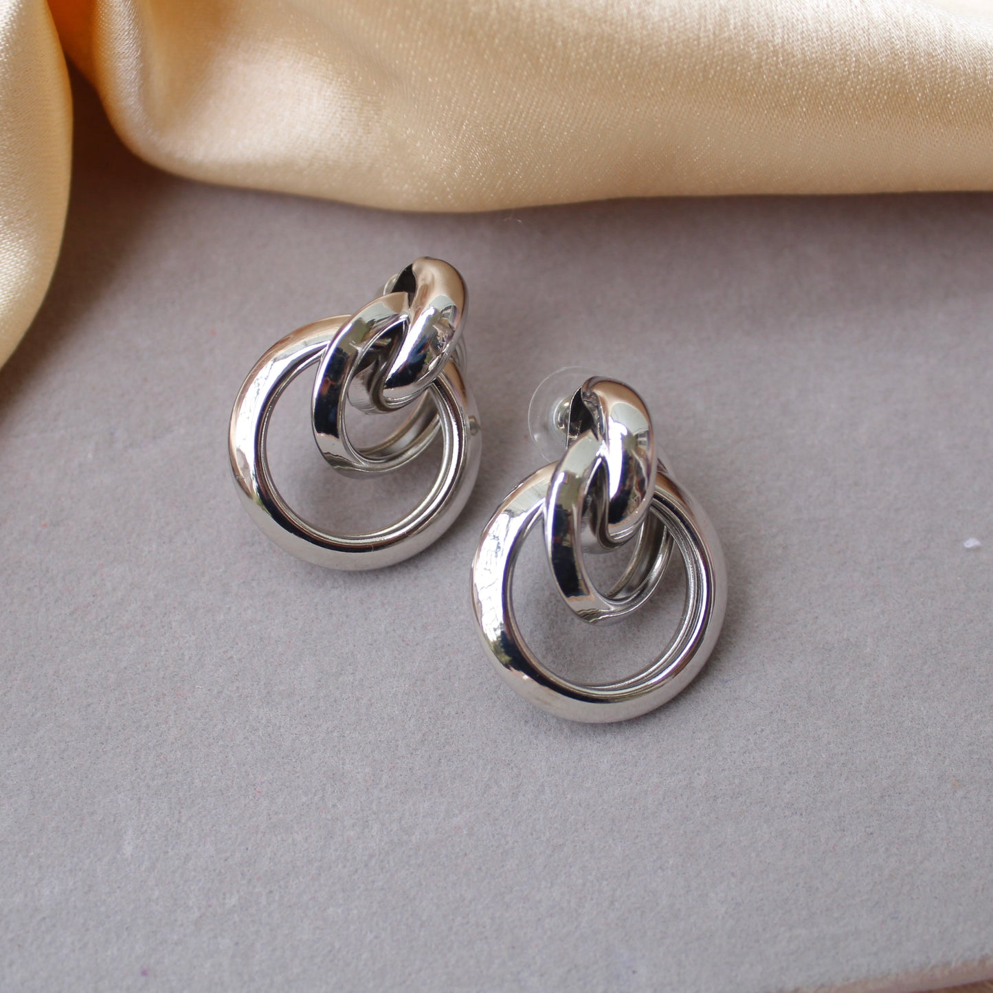 Stunning Silver Stainless Steel Studs