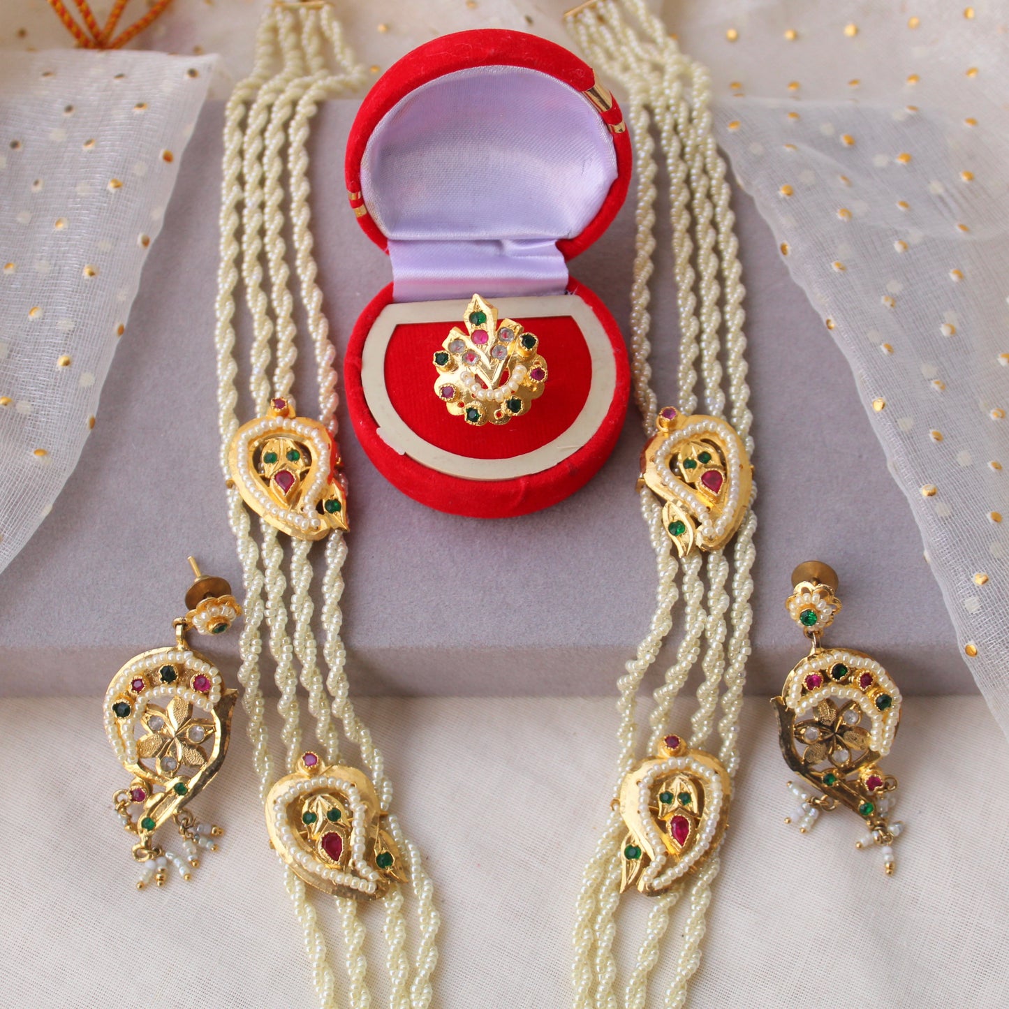 Handcrafted Heritage Pacchi Necklace Set