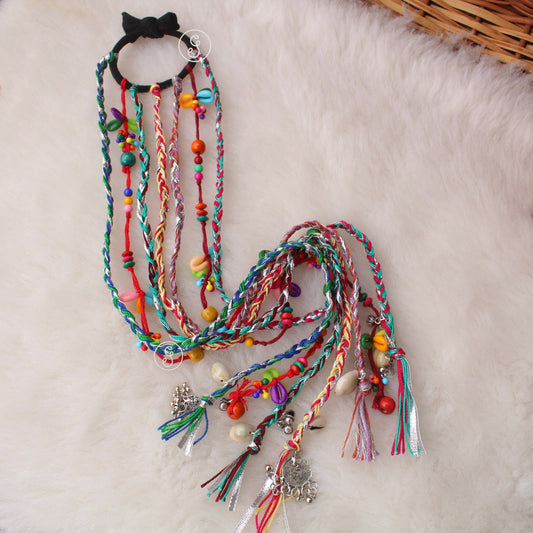 (Pre-Order) Multicolour Boho Hair Strings Accessory