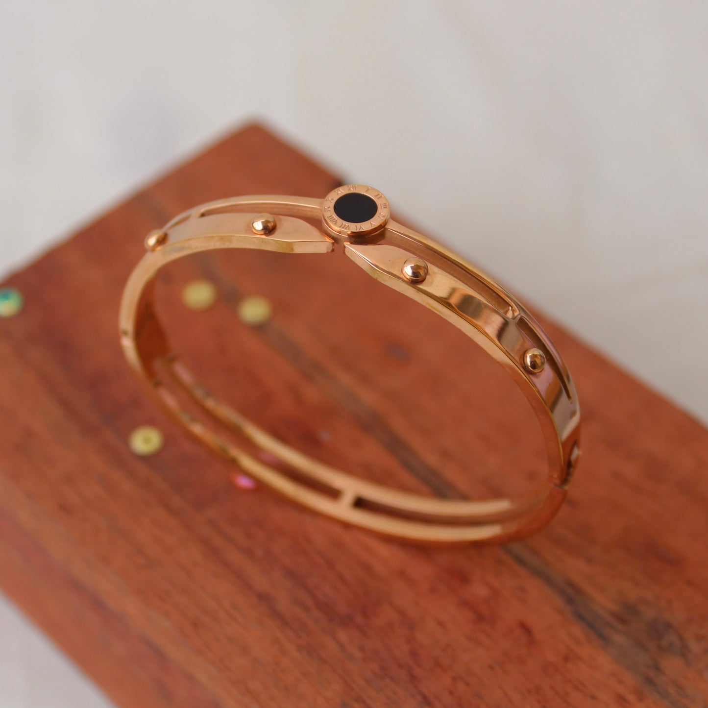 Rose Gold Toned Sleek Anti-Tarnish Bracelet
