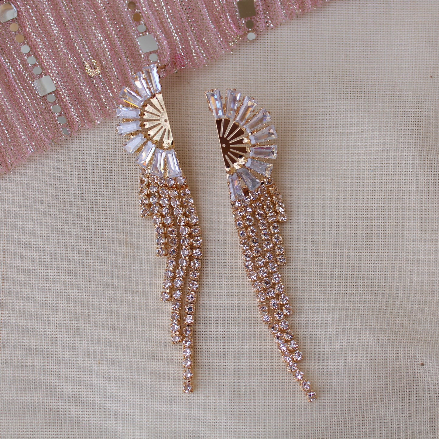 Sparkling AD Diamonds Designer Earrings