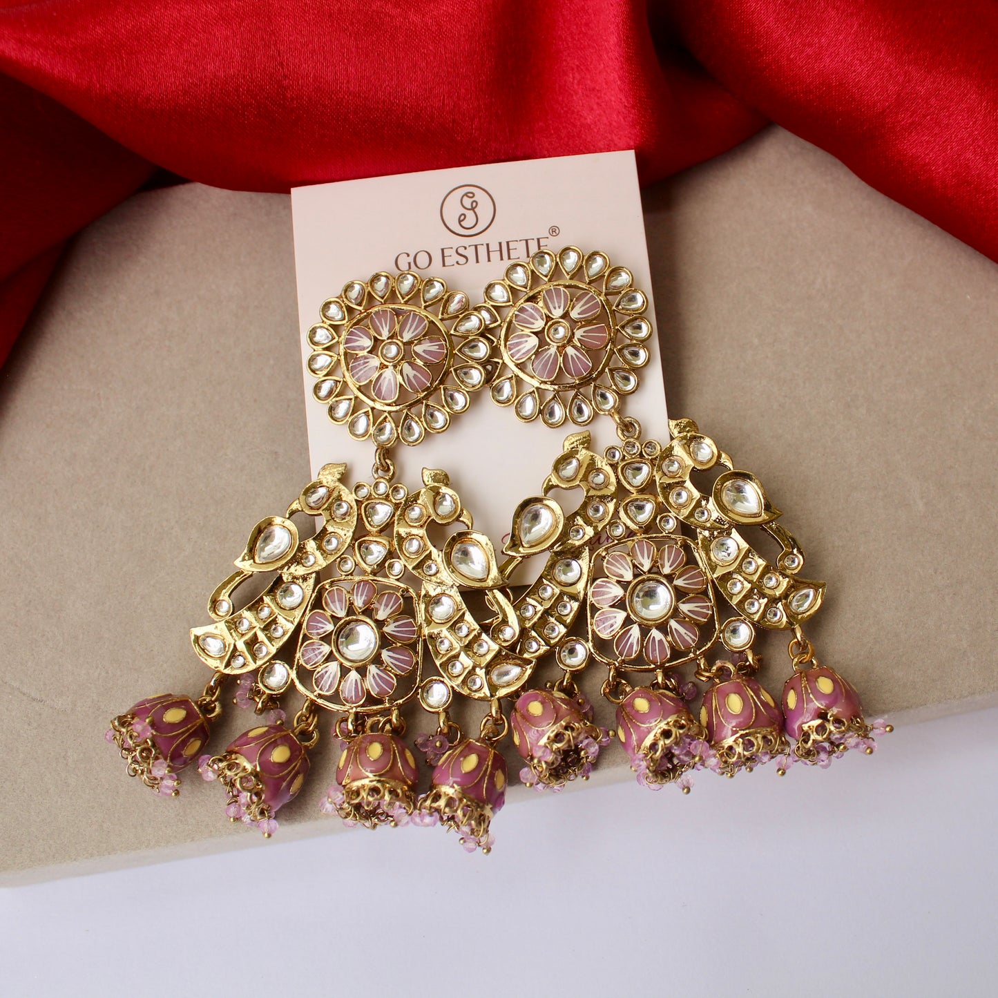 Classic Kundan Work Long Ethnic Earrings