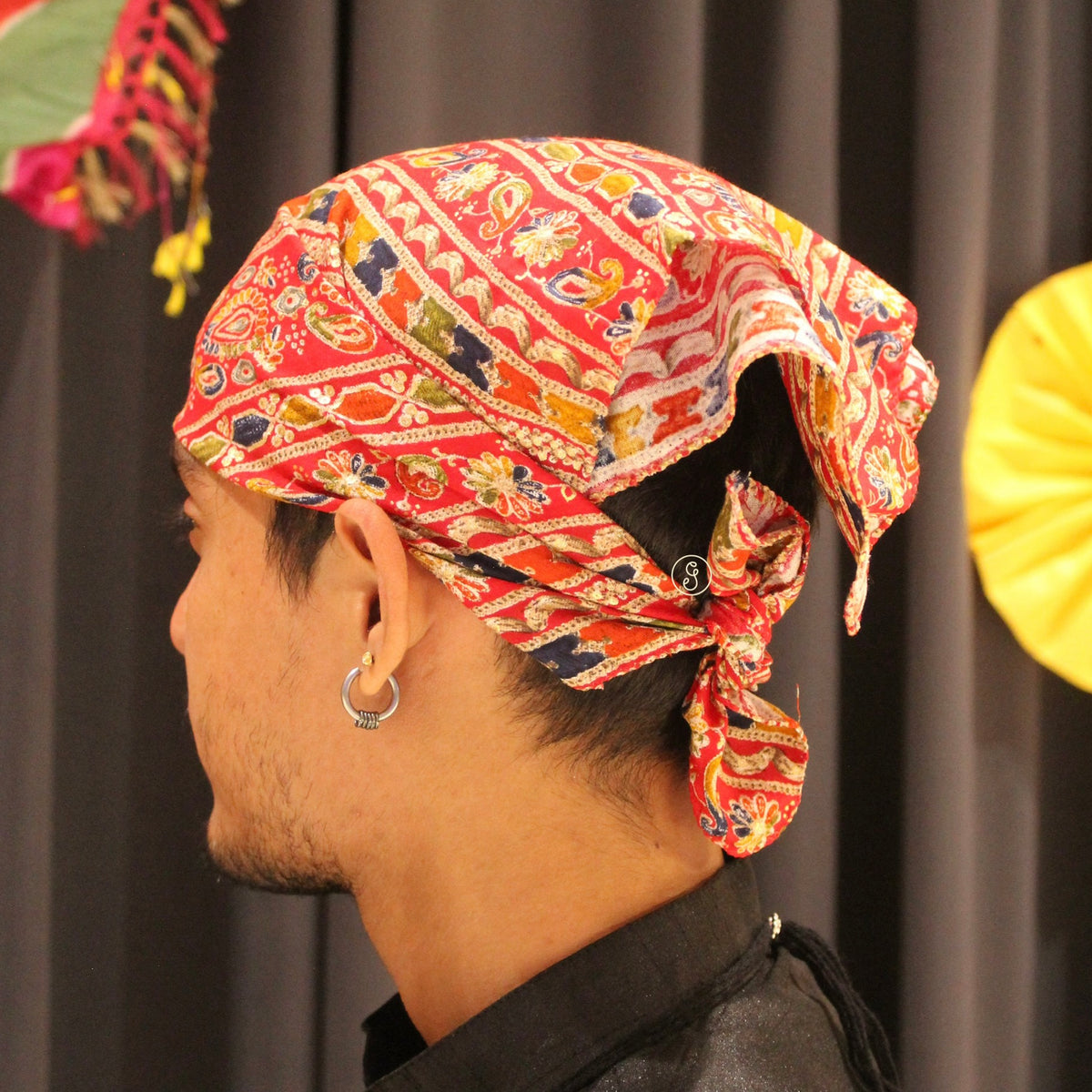 Multicolor Printed Unisex Cotton Bandana