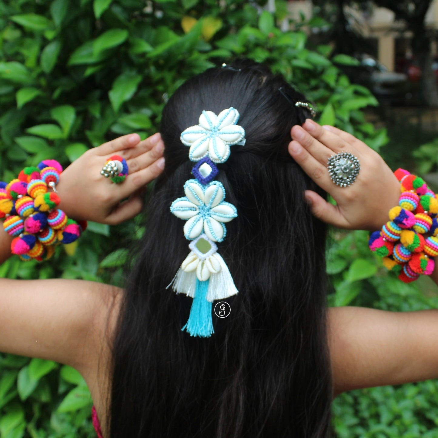 Flower Design Shells Work Hair Clip Accessory