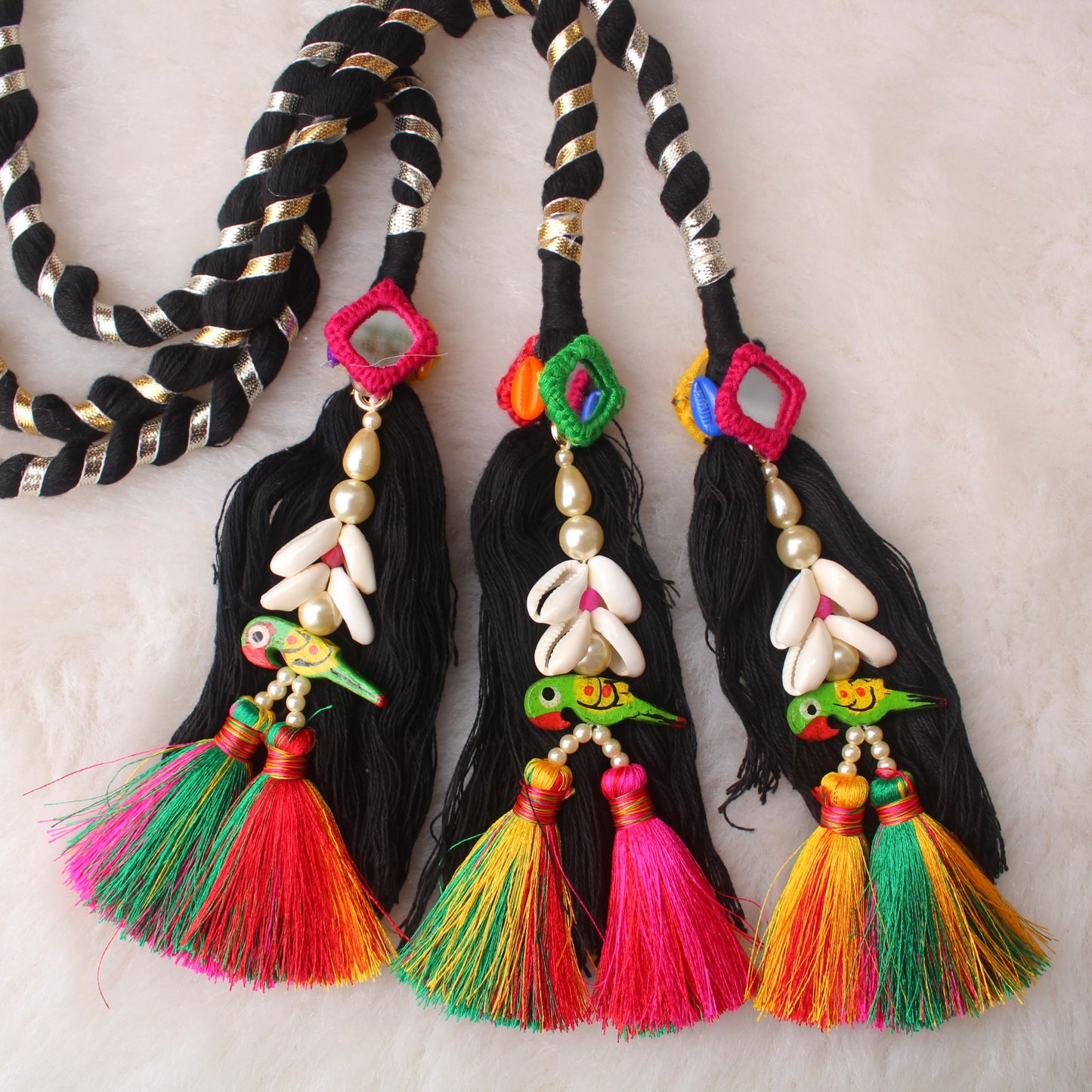 Beautiful Tassels Work Paranda For Hair-Style