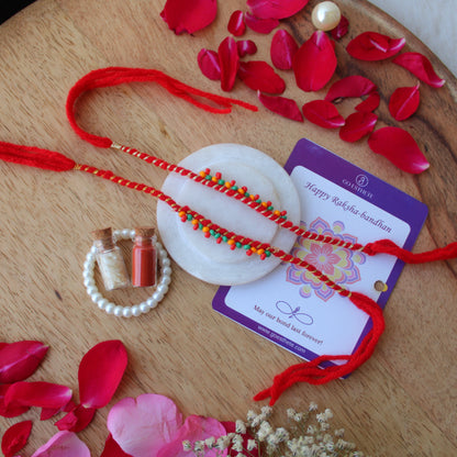 Sets of Red Raksha-Sutra Rakhi