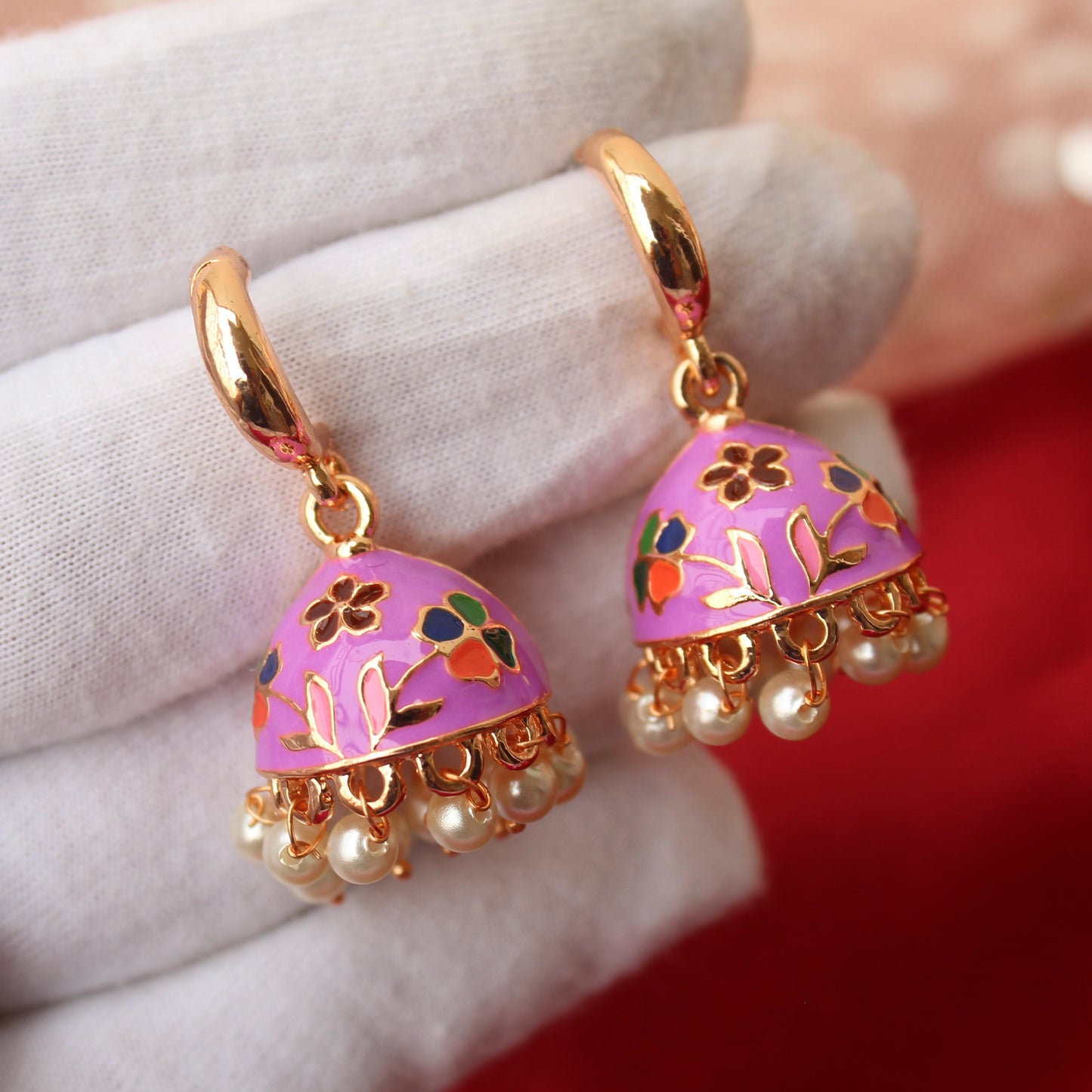 Pretty Purple Mini Jhumki