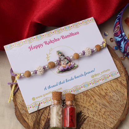 Little Kanha Devine Rakhi With Tulsi Beads