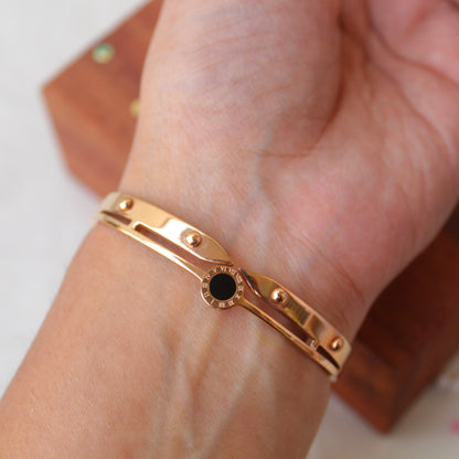 Rose Gold Toned Sleek Anti-Tarnish Bracelet