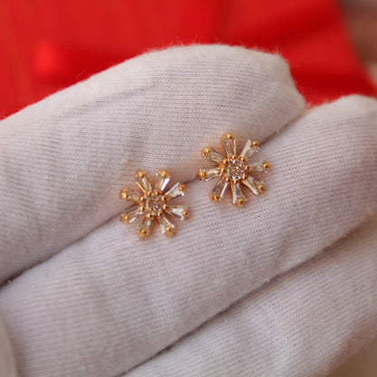 Rose Gold AD Diamonds Mini Studs