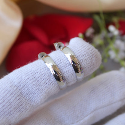 Silver Mini Hoop Everyday Earrings