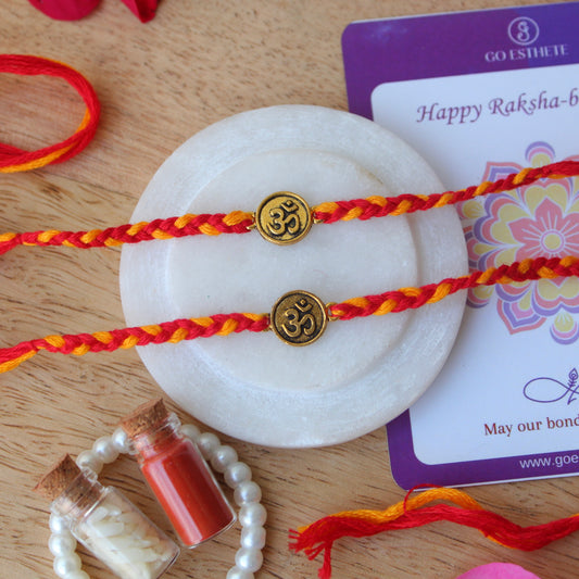 (Set of 2) OM Raksha Sutra Rakhi