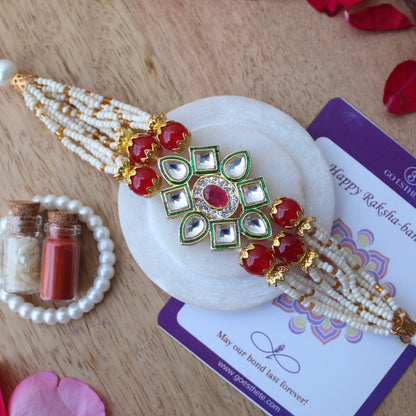 Beautiful Kundan & Beads Work Ethnic Bracelet