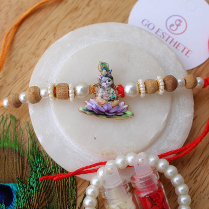 Little Kanha Devine Rakhi With Tulsi Beads