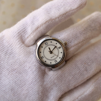 Super Stylish Silver Finger Ring Watch